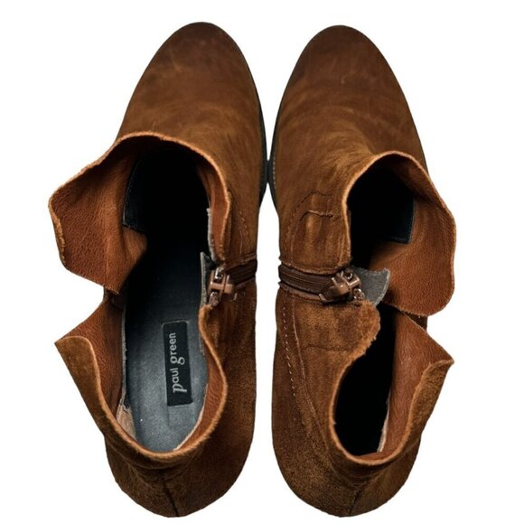 Paul Green Women Nicole Brown Suede Western Boots size 9.5 US  New - Picture 5 of 6